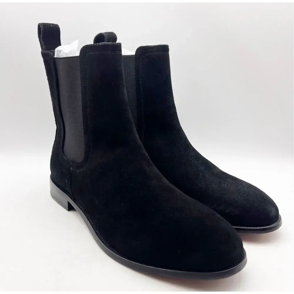 Saint Morta Men's Nomad Chelsea Boots Size 8 EU 42 Black Round Toe NIB